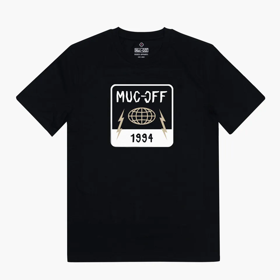 muc-off-globe-1994-t-shirt-schwarz-l-aus-bio-baumwolle image 1