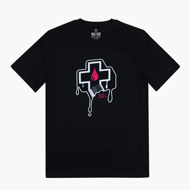 muc-off-cross-bite-t-shirt-bio-baumwolle-schwarz-relaxed-fit image 1