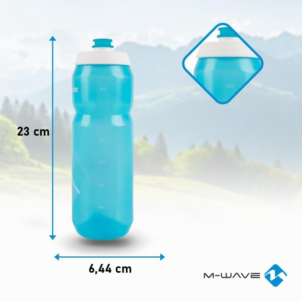 m-wave-pbo-750-trinkflasche-blau-transparent-750-ml image 2