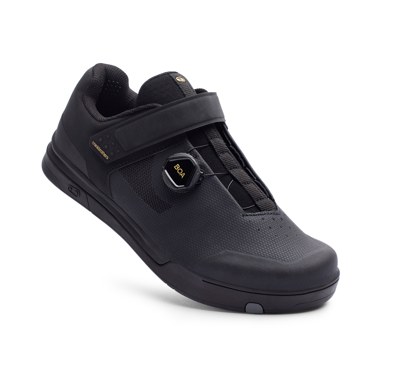 crankbrothers-mallet-boa-klickschuhe-black-gold-mtb-spd image 1