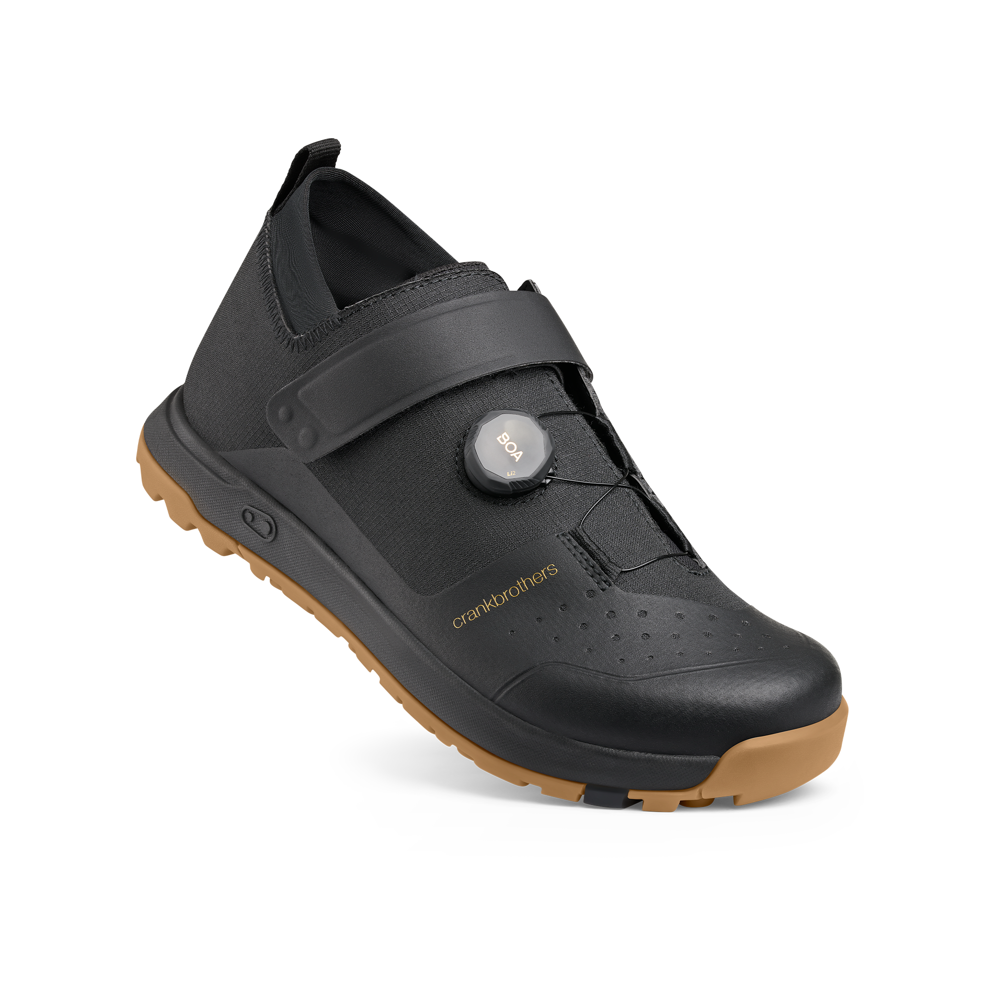 crankbrothers-mallet-trail-boa-klick-schuhe-schwarz-gold-mtb image 1