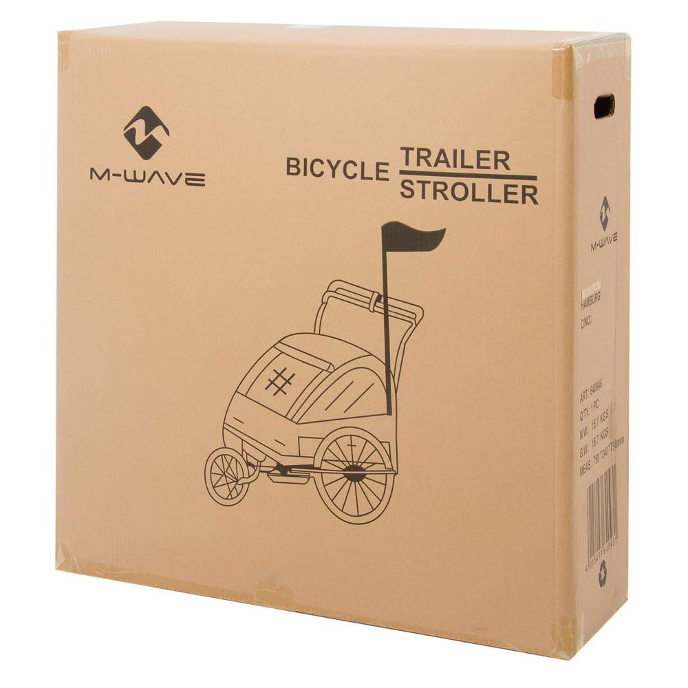 m-wave-carry-all-3-in-1-fahrradanh-nger-gelb-2-sitzig image 2