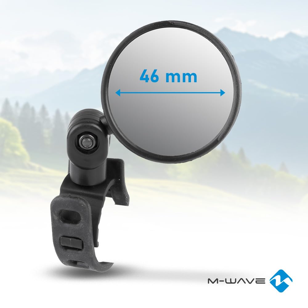 m-wave-spy-mini-short-fahrradspiegel-46-mm-schwarz-2er-kurz image 2
