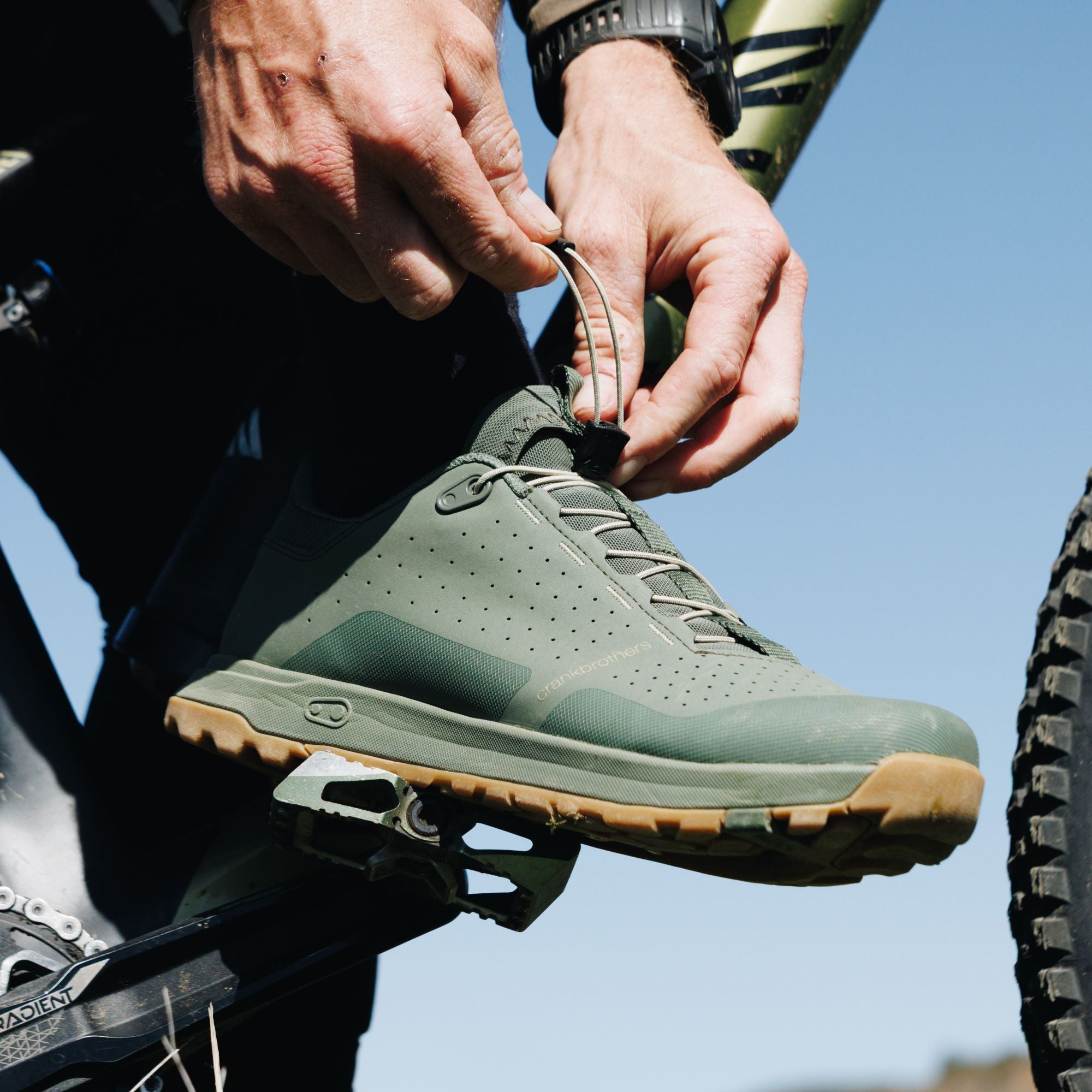 crankbrothers-mallet-trail-speed-lace-klickschuhe-green-gum image 8