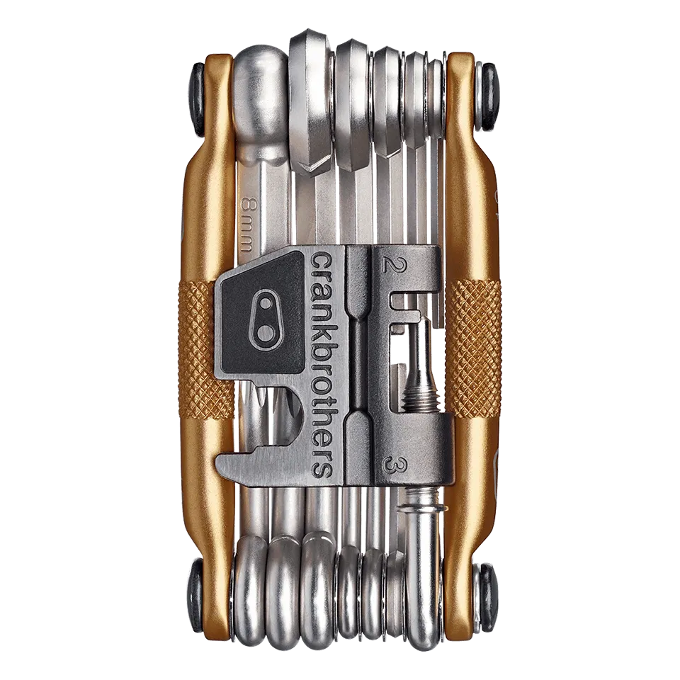 crankbrothers-m19-multitool-gold-fahrrad-werkzeug-19-funktionen image 1