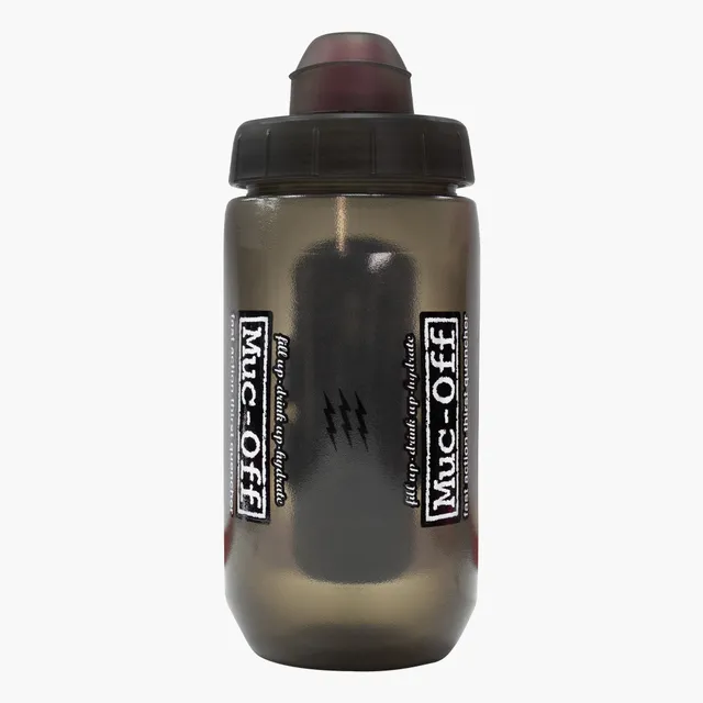 muc-off-twist-bottle-trinkflasche-450ml-smoked-mit-halter image 1
