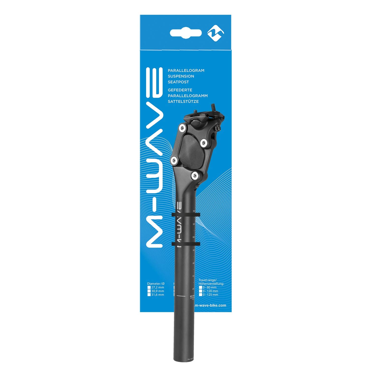 m-wave-fourspring-sattelst-tze-27-2-mm-schwarz-gefedert image 2