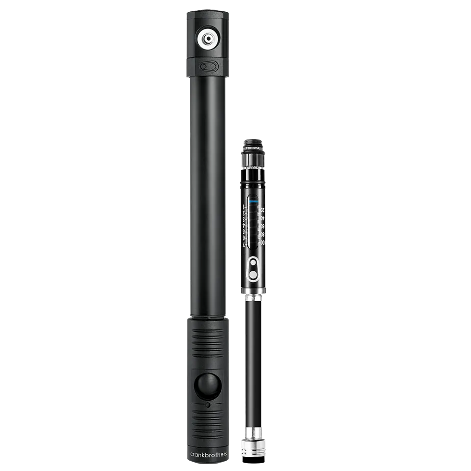 crankbrothers-klic-hp-gauge-handpumpe-mit-manometer image 1