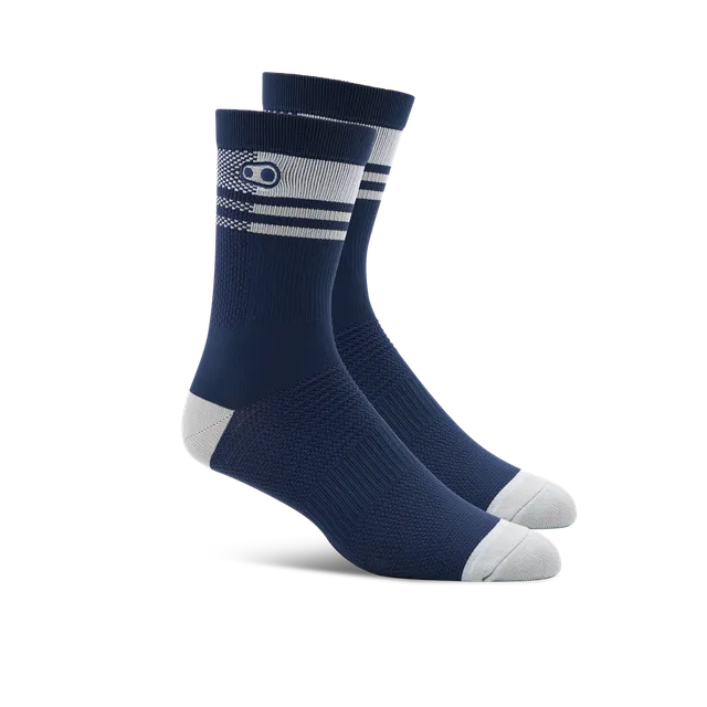 crankbrothers-icon-mtb-socken-navy-silver-l-xl-kompression image 1