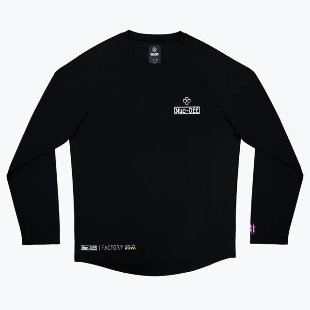 muc-off-rider-jersey-factory-langarm-trikot-schwarz image 1