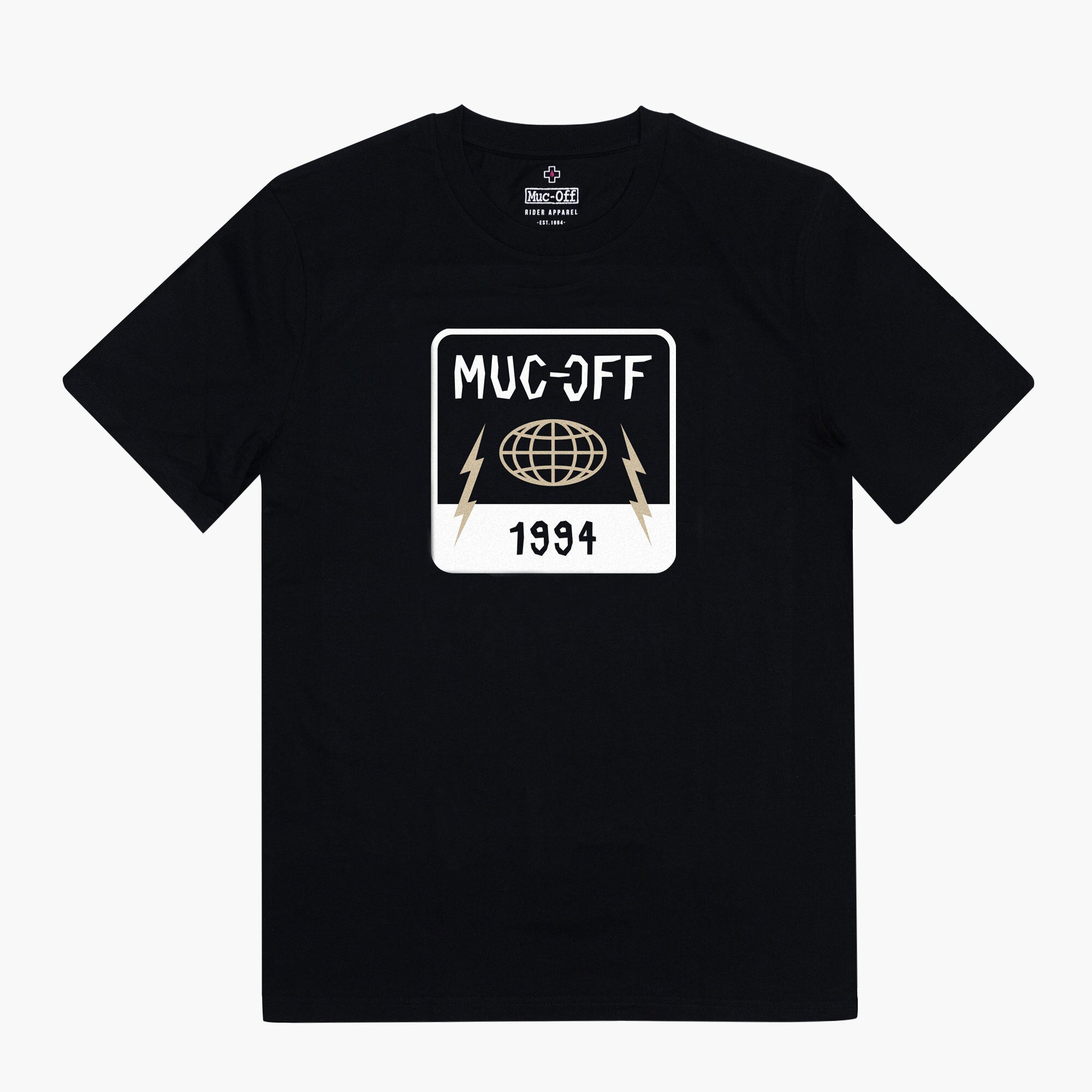 muc-off-globe-1994-t-shirt-schwarz-l-aus-bio-baumwolle image 1