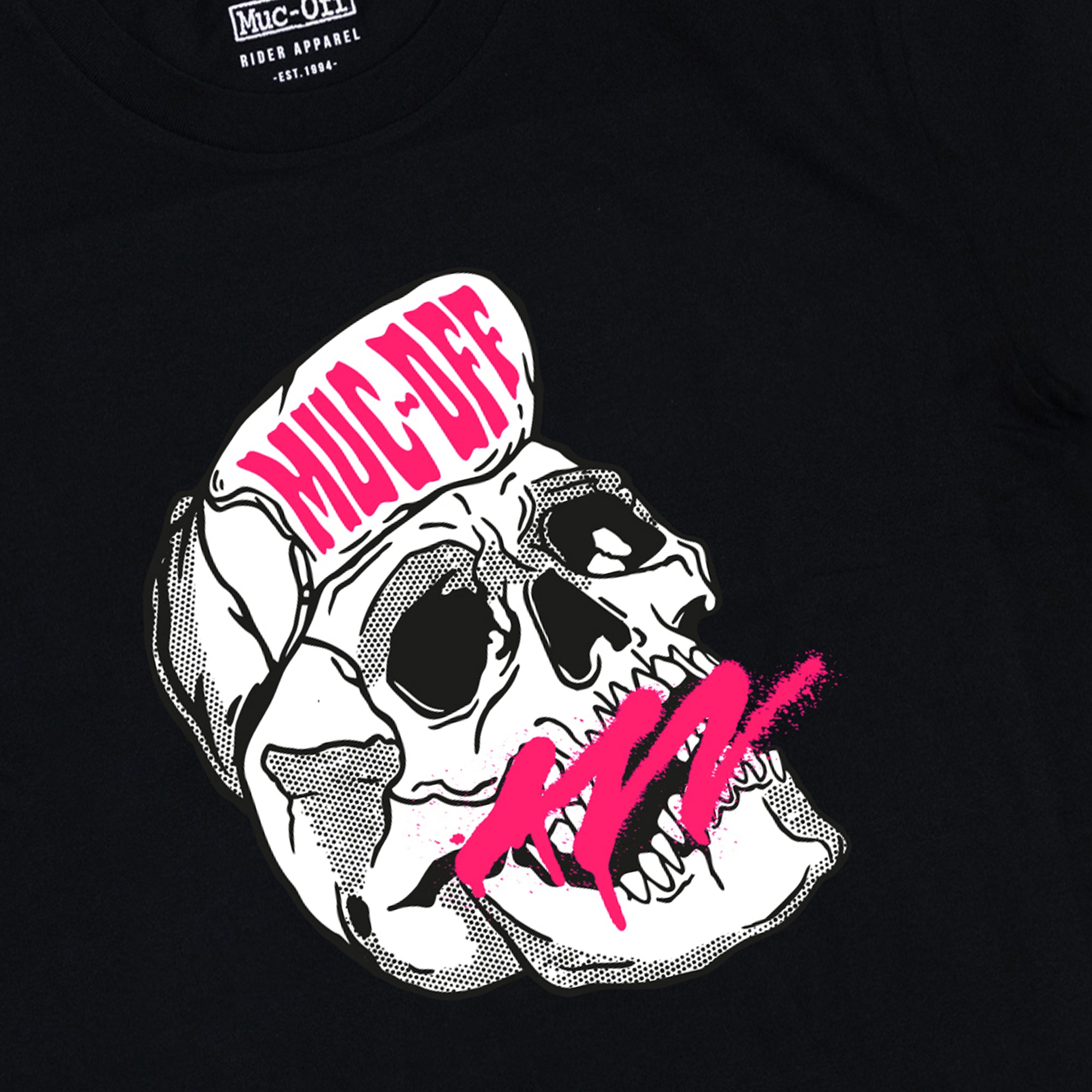 muc-off-skull-t-shirt-schwarz-aus-bio-baumwolle-mit-print image 4