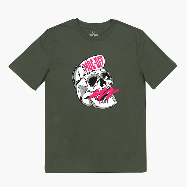 muc-off-skull-t-shirt-khaki-gr-l-bio-baumwolle image 1
