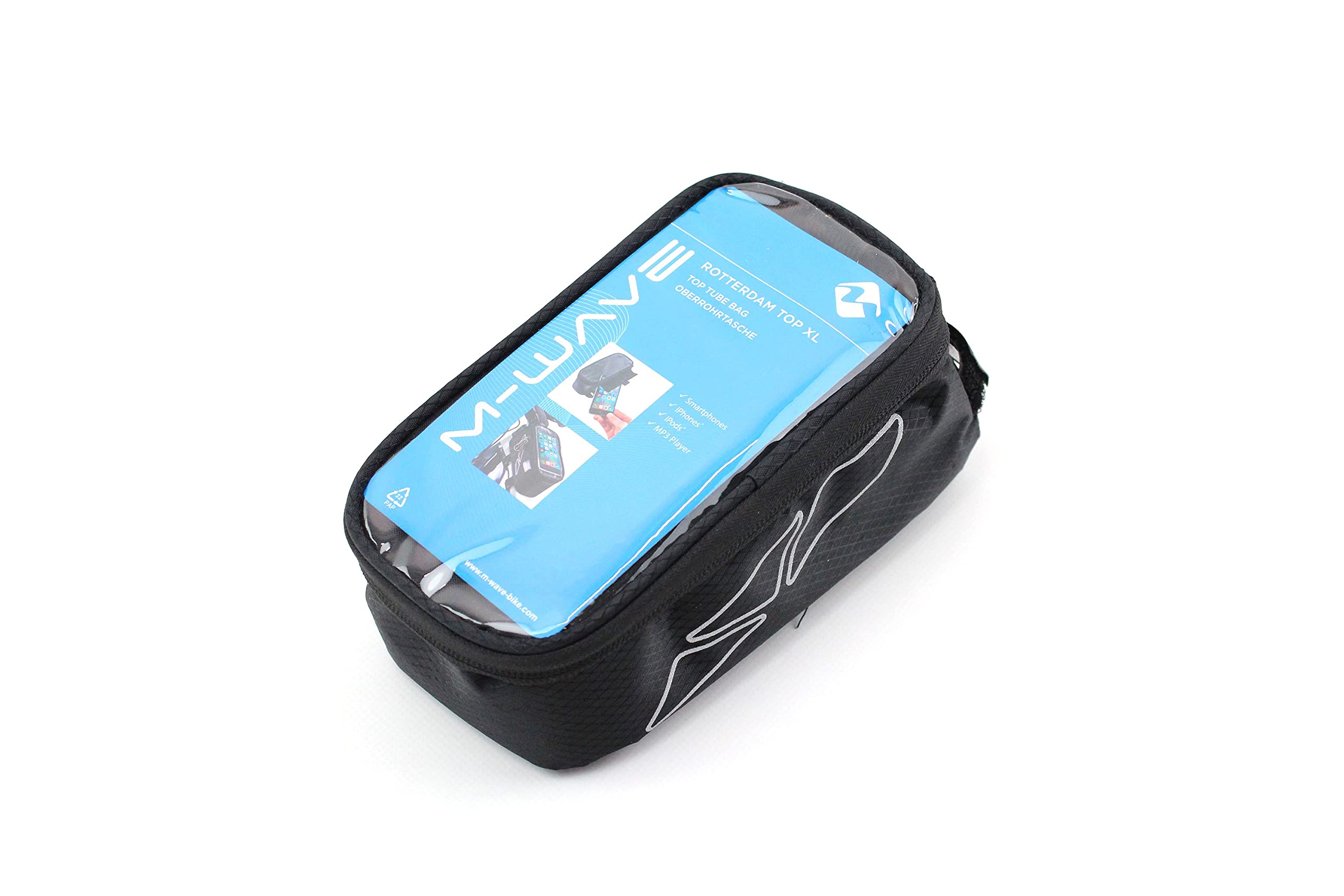 m-wave-rotterdam-top-xl-oberrohrtasche-grau-18-5cm image 2