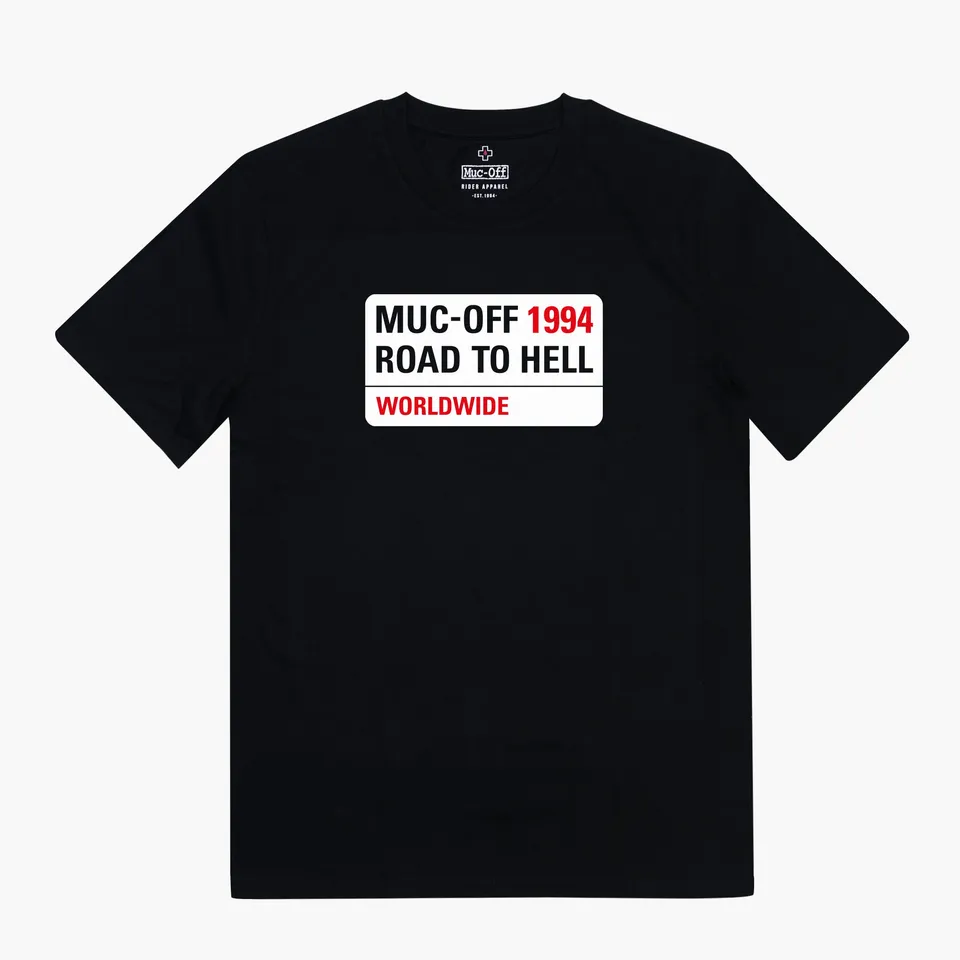 muc-off-lifestyle-road-to-hell-t-shirt-schwarz-l-bio-baumwolle image 1