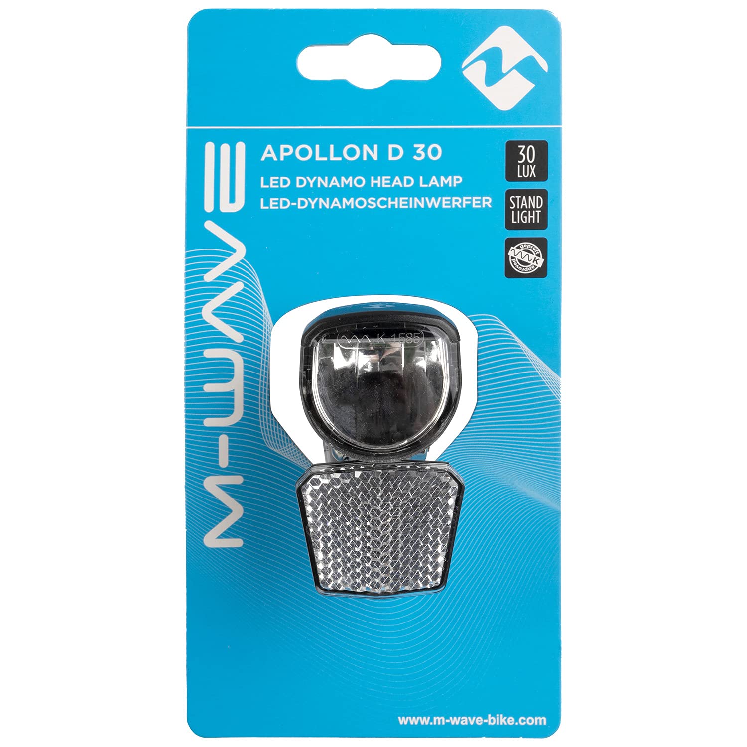 m-wave-dynamo-frontlicht-30-lux-mit-standlicht-schwarz image 2