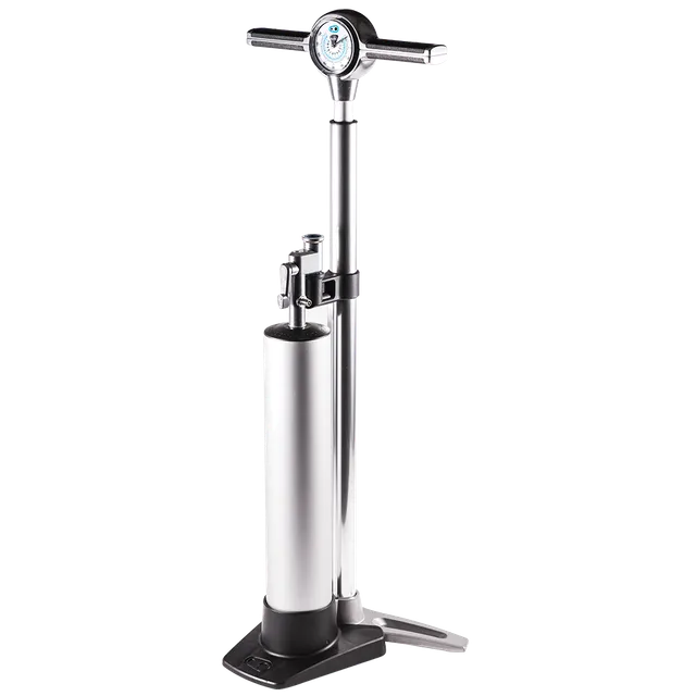 crankbrothers-klic-floor-pump-analog-standpumpe-silber image 1
