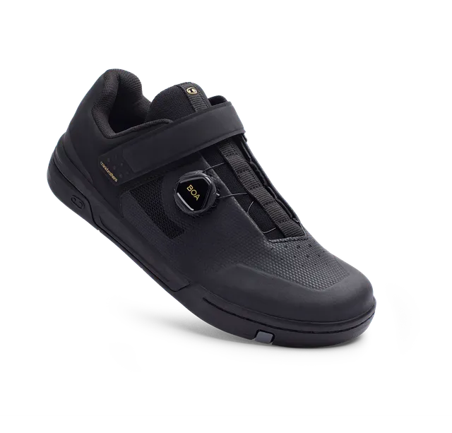 crankbrothers-stamp-boa-flat-schuhe-schwarz-gold-mtb-trail image 1