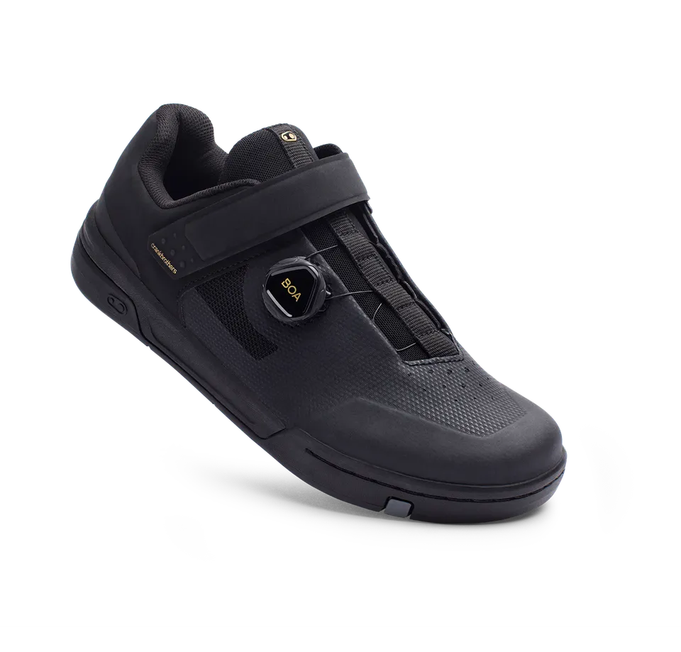 crankbrothers-stamp-boa-flat-schuhe-schwarz-gold-mtb-trail image 1