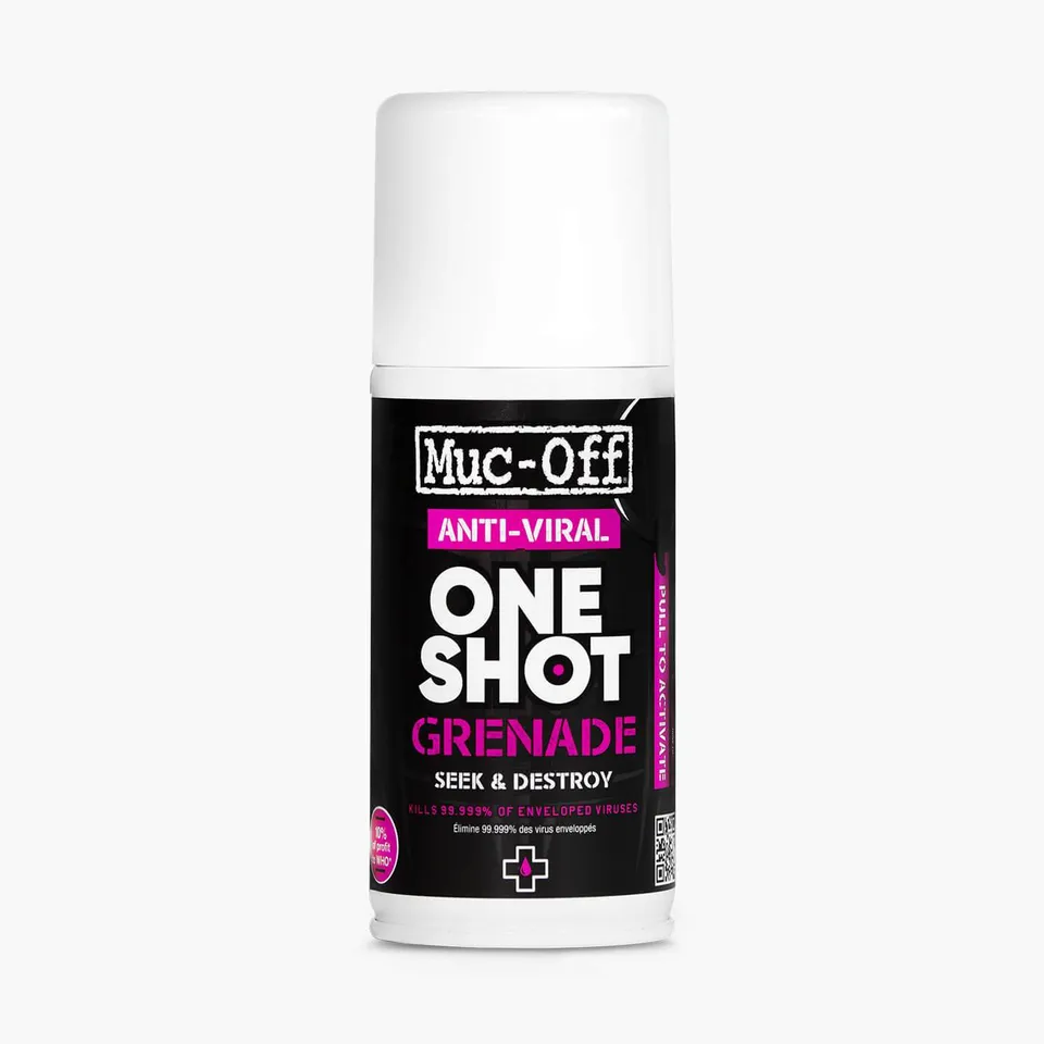 muc-off-sanitizer-one-shot-anti-viral-grenade-spray-150ml image 1