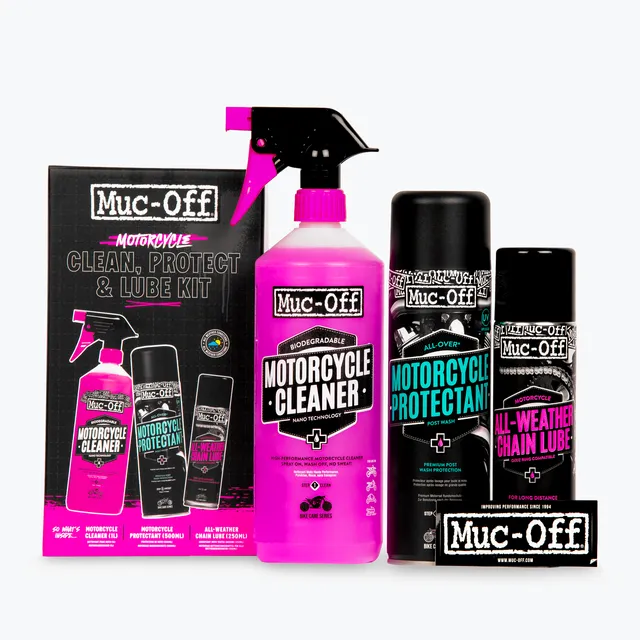 muc-off-motorcycle-clean-protect-lube-kit-pflegeset image 1