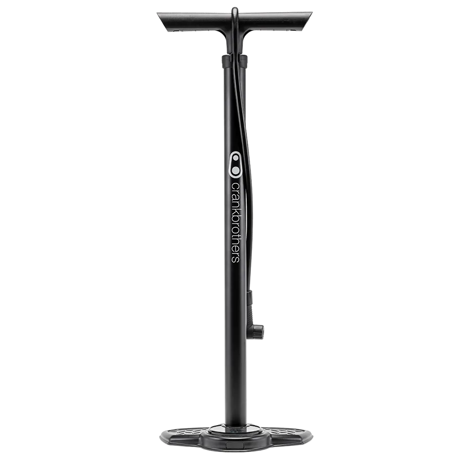 crankbrothers-sapphire-standpumpe-schwarz-analog-manometer image 1