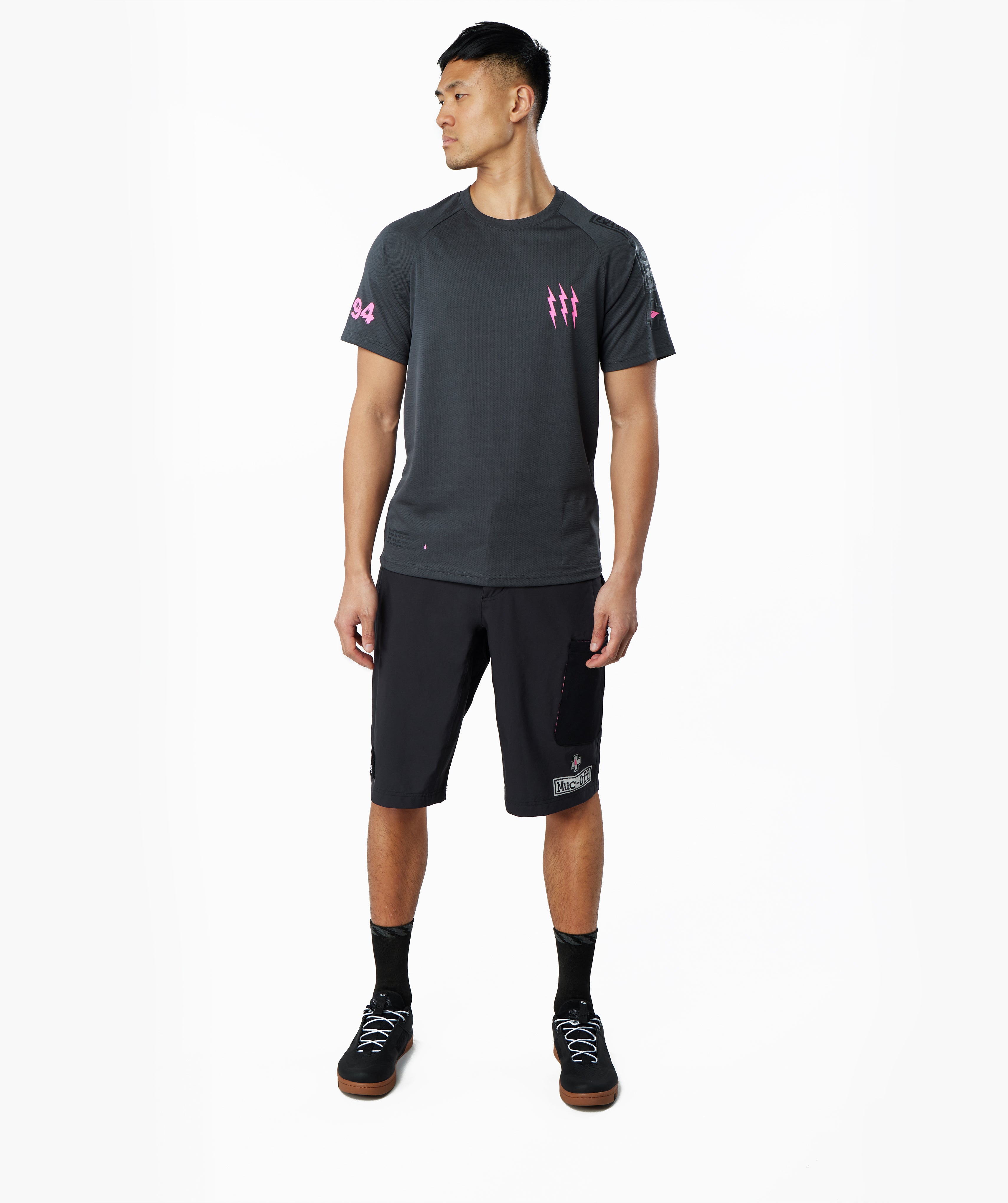 muc-off-mountain-bike-jersey-kurzarm-trikot-grau image 1