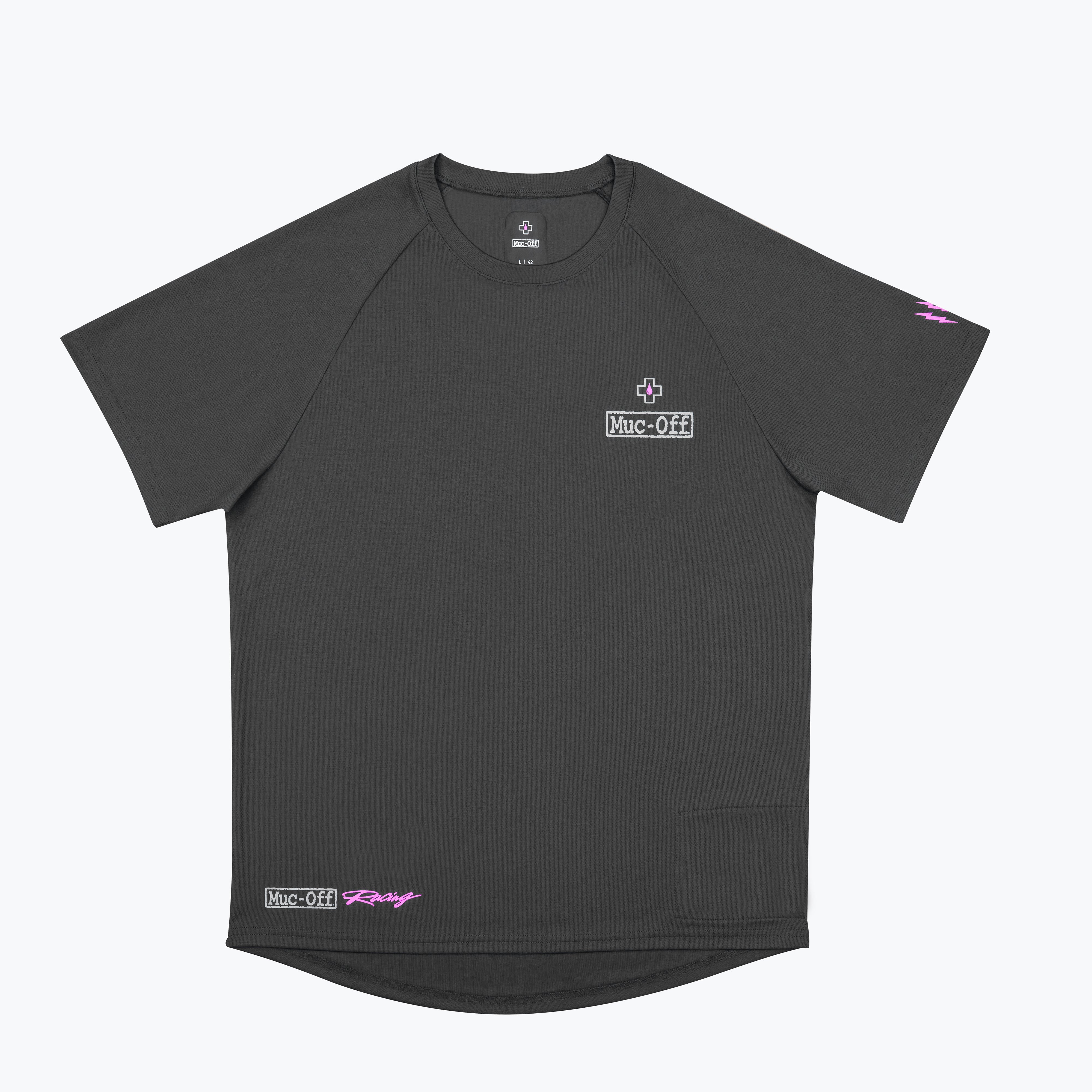 muc-off-rider-jersey-racing-kurzarm-trikot-grau image 1