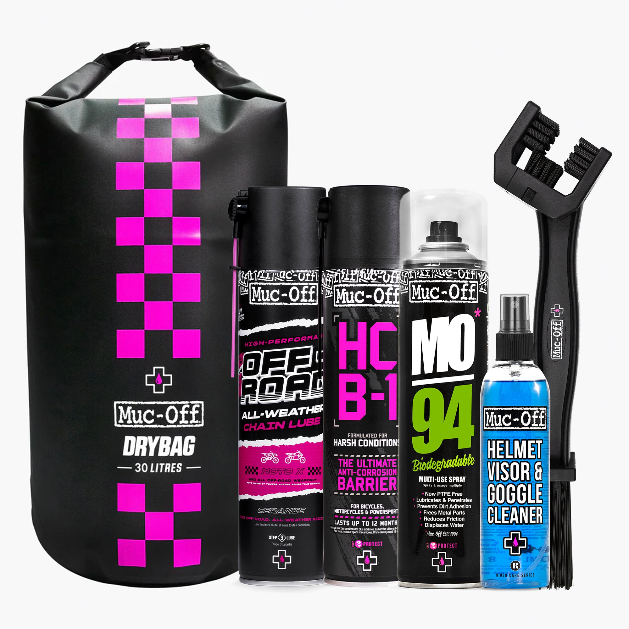 muc-off-moto-off-road-essentials-kit-motorrad-pflegeset-30l image 1