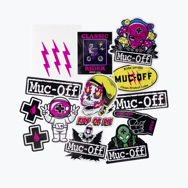muc-off-sticker-pack-3-aufkleber-set-f-r-helm-und-rahmen image 1