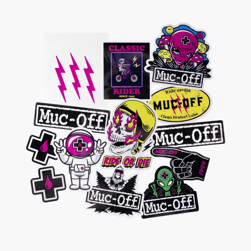 muc-off-sticker-pack-3-aufkleber-set-f-r-helm-und-rahmen image 1