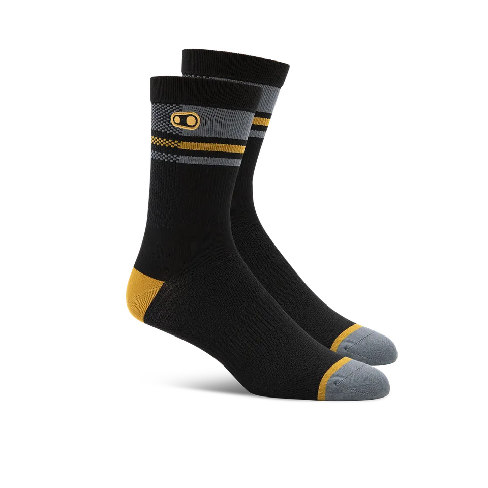 crankbrothers-icon-mtb-socken-schwarz-gold image 1