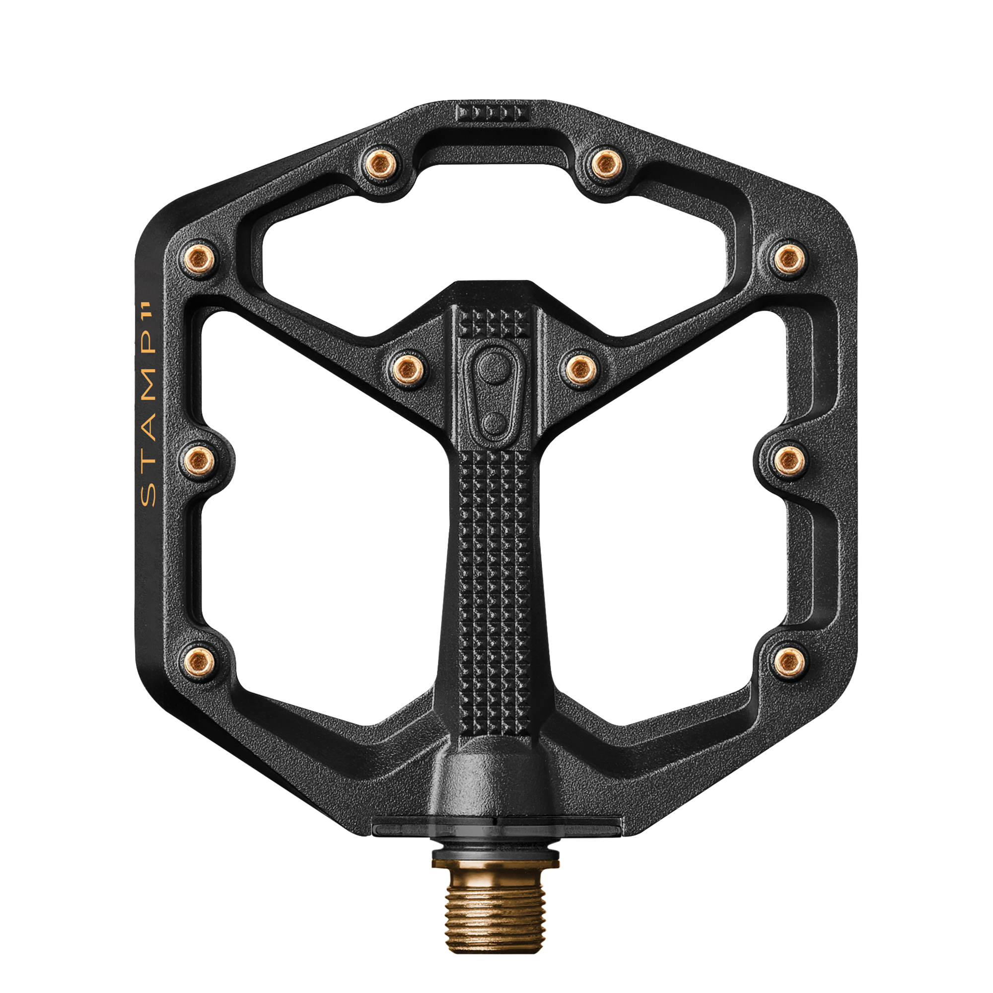 crankbrothers-stamp-11-small-titan-plattformpedale-schwarz-gold image 1