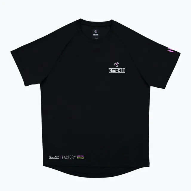 muc-off-tech-apparel-rider-jersey-factory-trikot-schwarz-kurzarm image 1
