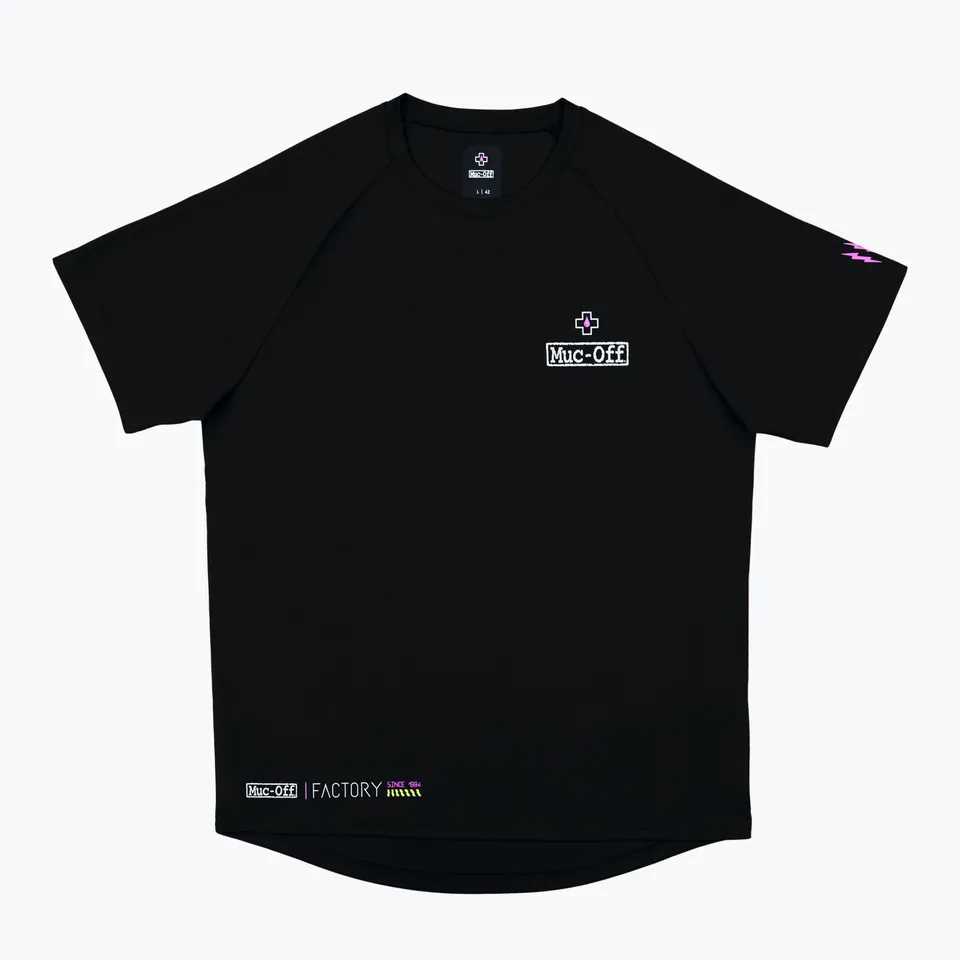 muc-off-tech-apparel-rider-jersey-factory-trikot-schwarz-kurzarm image 1