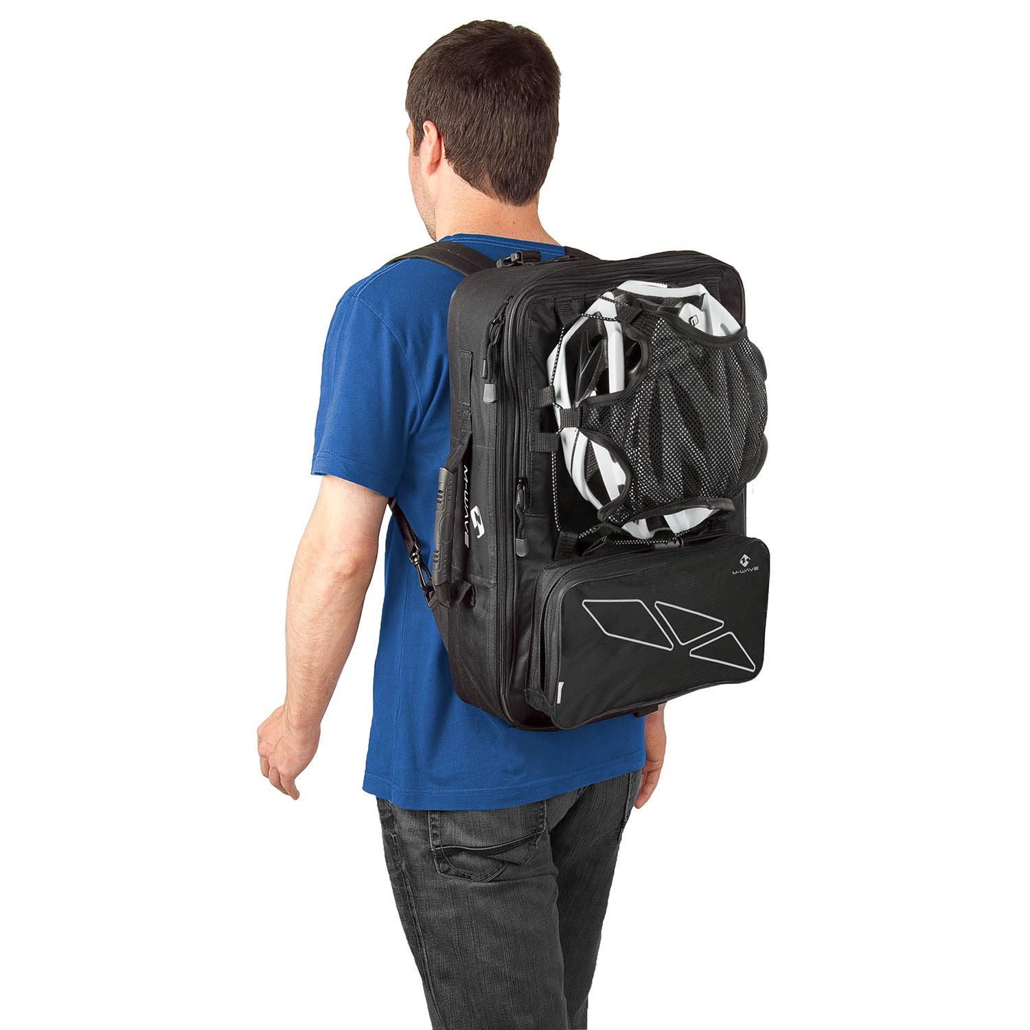 m-wave-traveller-gep-cktasche-3-fach-62-l-schwarz-grau image 4
