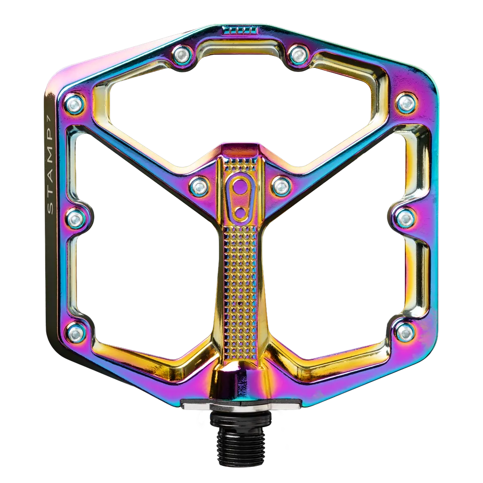 crankbrothers-stamp-7-large-flat-pedale-oil-slick-aluminium image 1