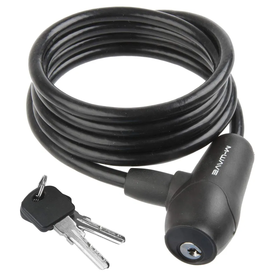 m-wave-s-8-15-s-spiralkabelschloss-schwarz-8x1500-mm-schl-ssel image 1