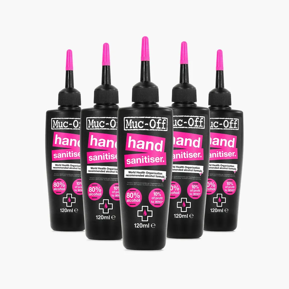 muc-off-hand-sanitiser-5x120ml-antibakterielles-gel-80-alkohol image 1
