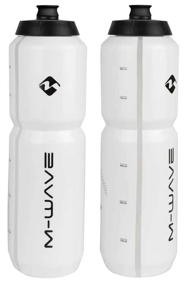 m-wave-pbo-1000-trinkflasche-1-liter-wei-mit-skala image 1