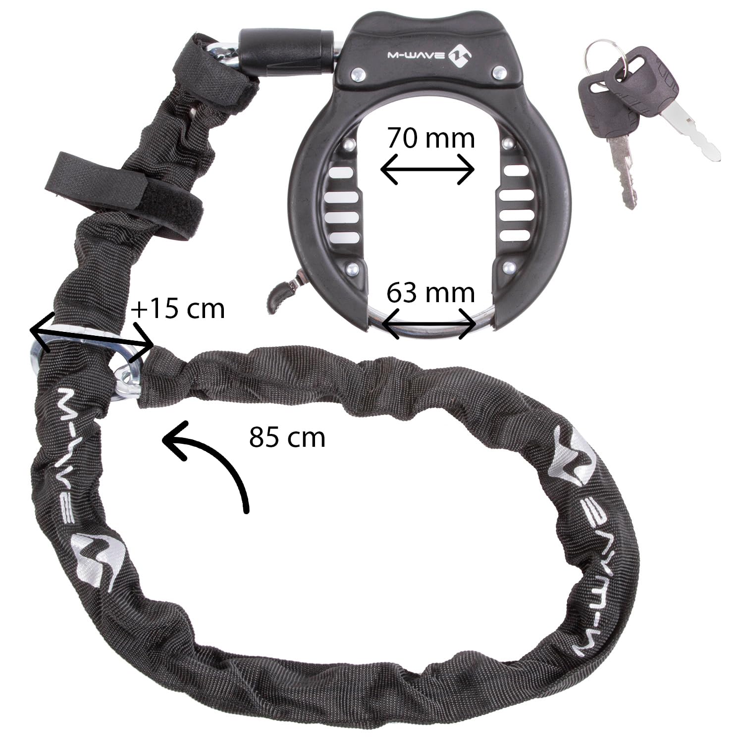 m-wave-ringchain-xl-rahmenschloss-mit-kette-70mm image 2