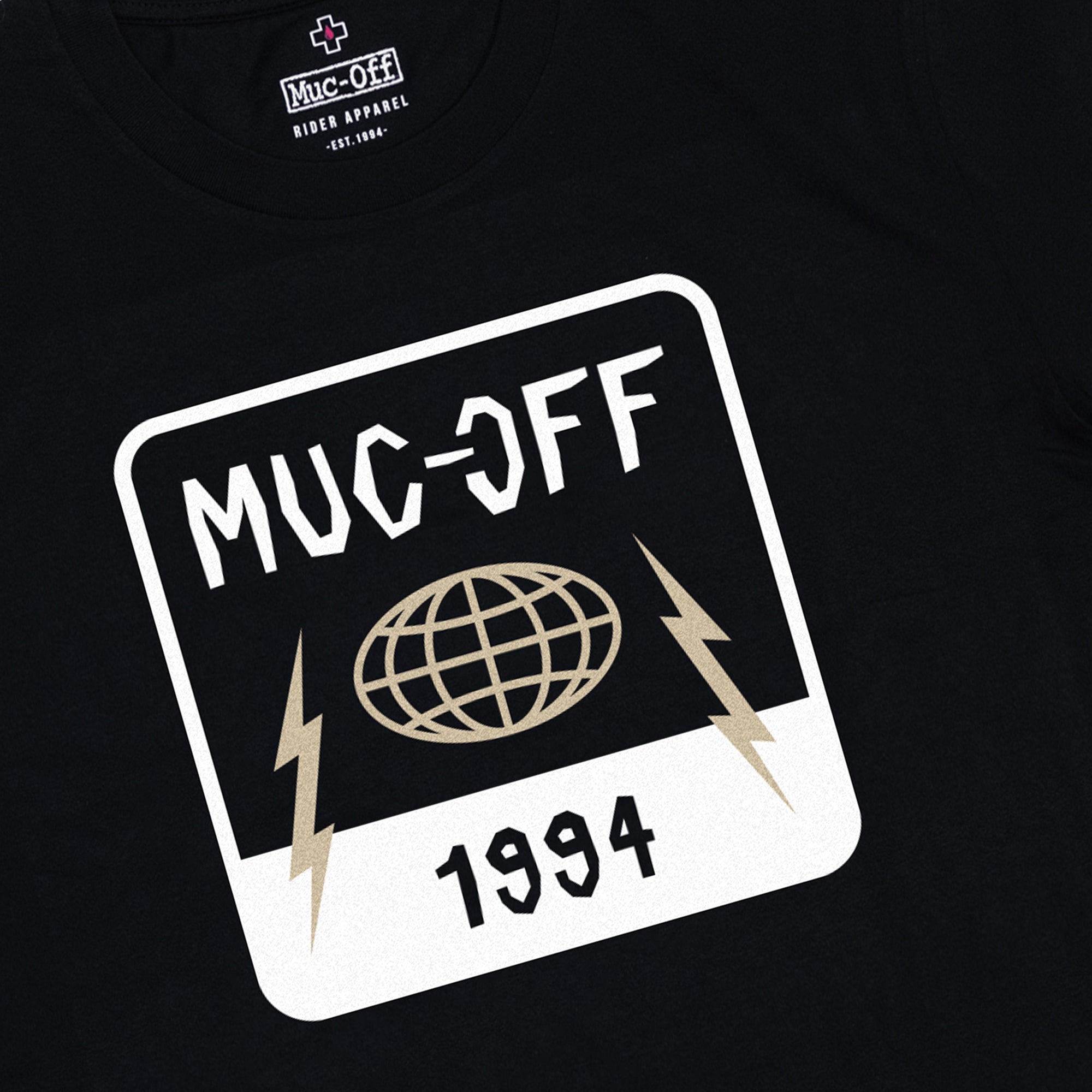 muc-off-globe-1994-t-shirt-schwarz-l-aus-bio-baumwolle image 4