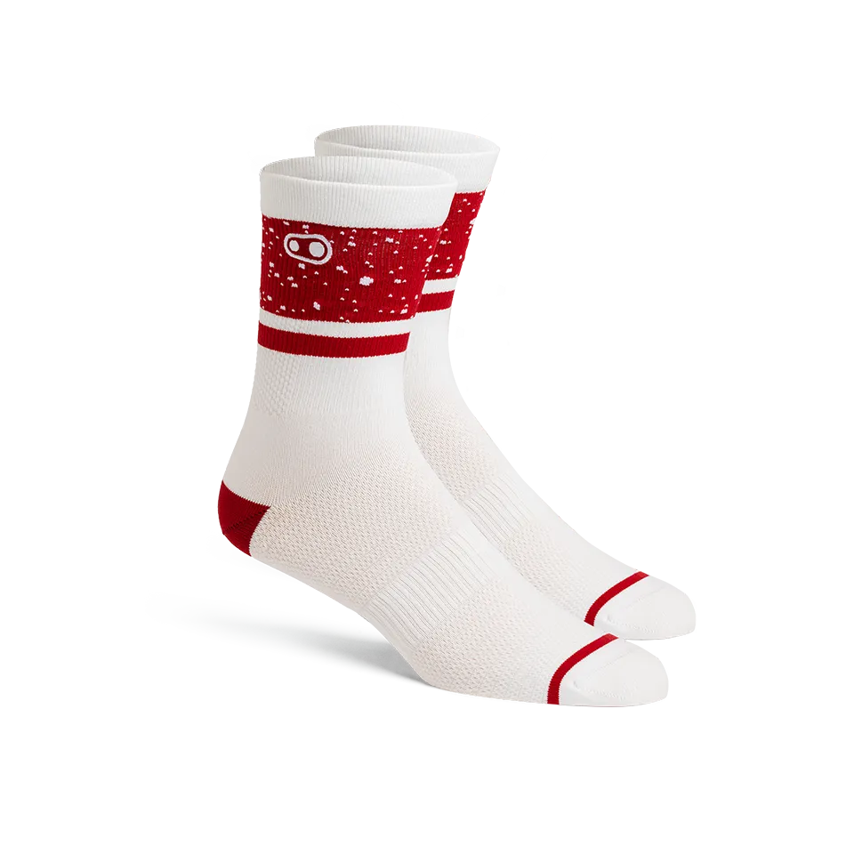 crankbrothers-icon-mtb-socks-radsocken-red-splatter-l-xl image 1
