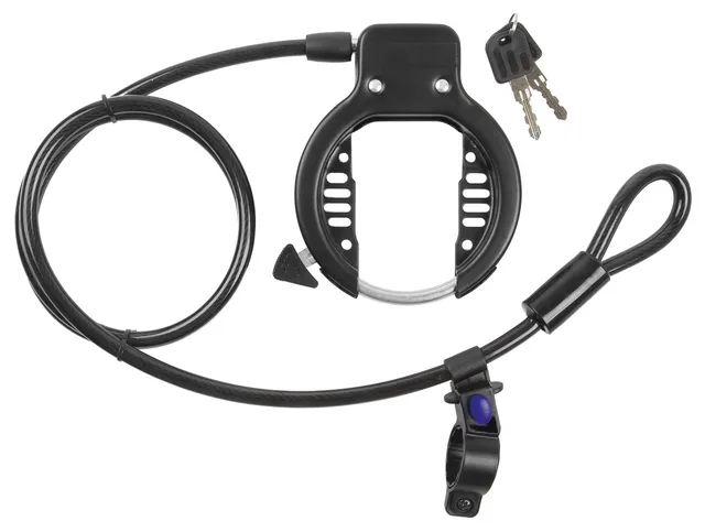 m-wave-ringloop-rahmenschloss-mit-kabel-1-5-m-schwarz image 1