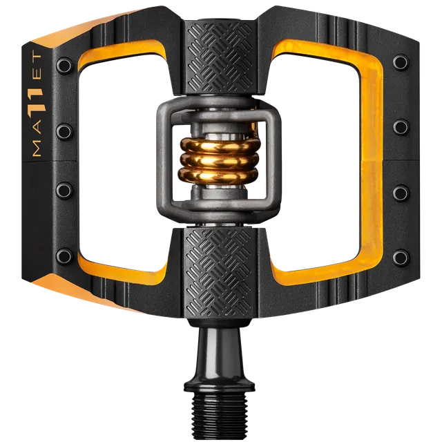 crankbrothers-mallet-dh-11-klickpedale-schwarz-gold-titan image 1