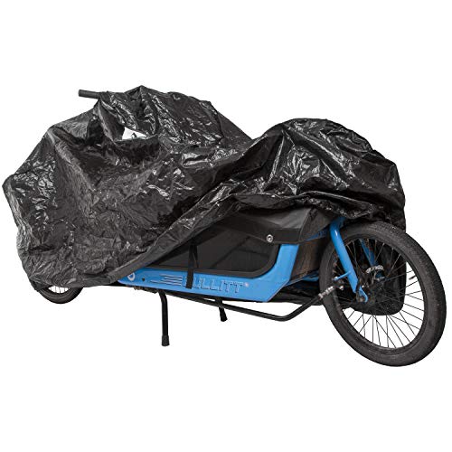 m-wave-cargo-fahrradgarage-tarpaulin-schwarz-280-cm-lastenrad image 4