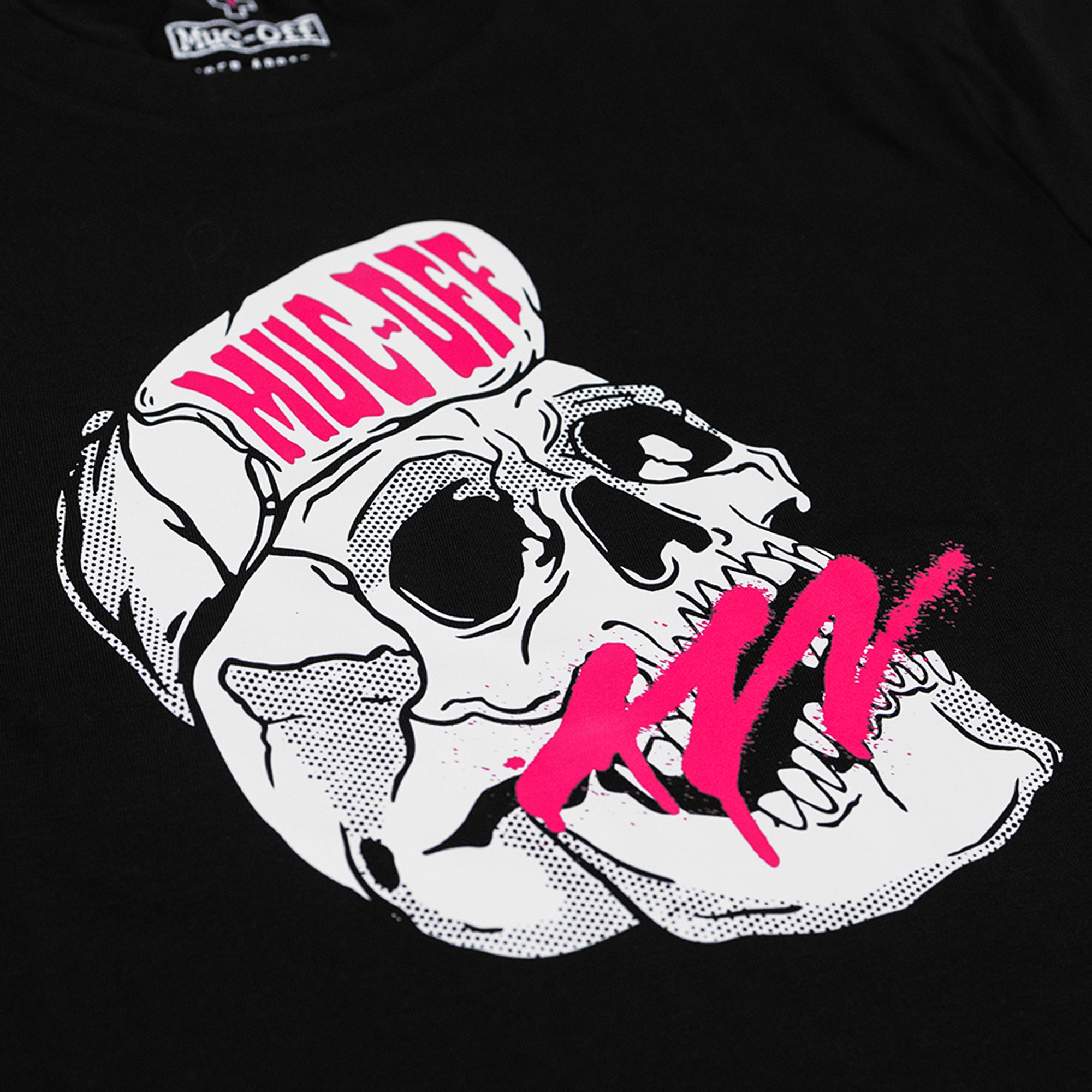 muc-off-skull-t-shirt-schwarz-aus-bio-baumwolle-mit-print image 3