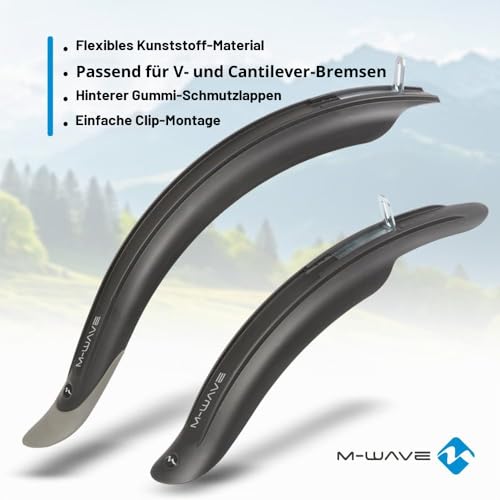 m-wave-mud-max-kids-schutzblech-set-16-20-zoll-schwarz image 6