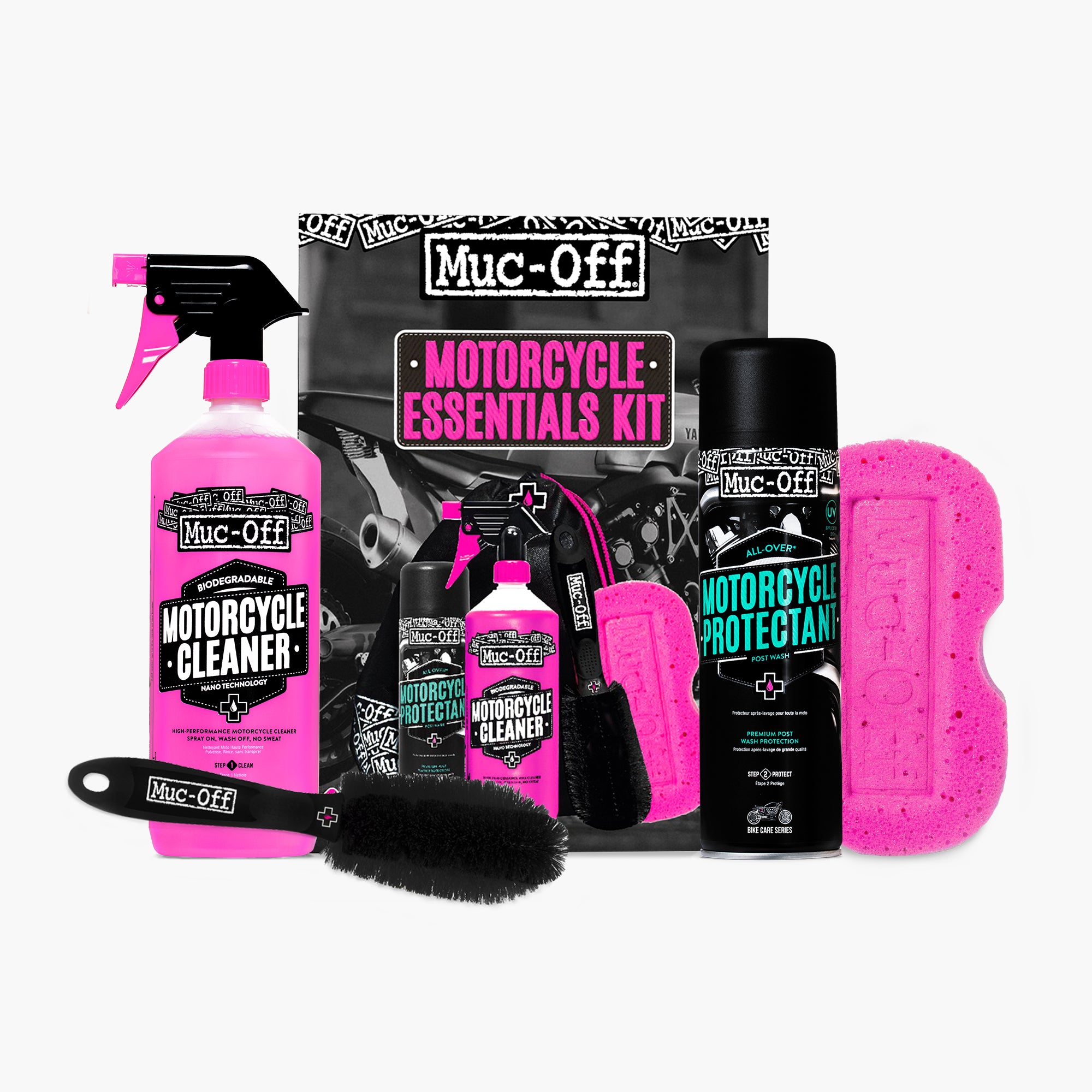 muc-off-motorcycle-essentials-kit-motorrad-pflegeset-5-in-1 image 1