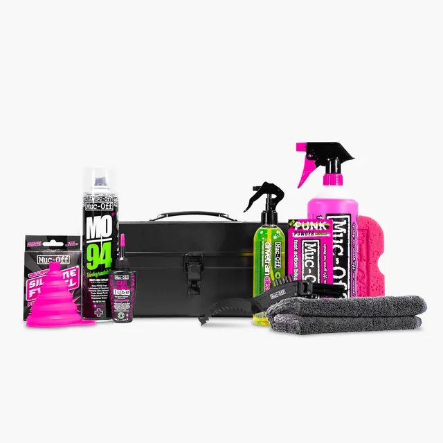 muc-off-bicycle-dirt-battle-box-pflegeset-11-teilig-metallbox image 1